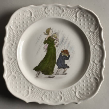 Sun Glo Studios Square Salad Plate