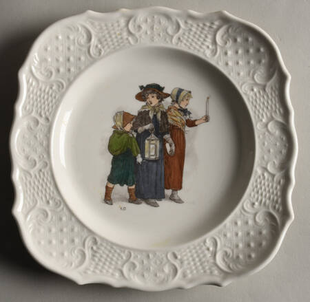 Sun Glo Studios Square Salad Plate