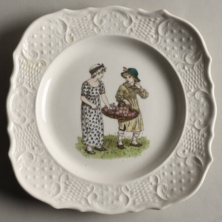 Sun Glo Studios Square Salad Plate