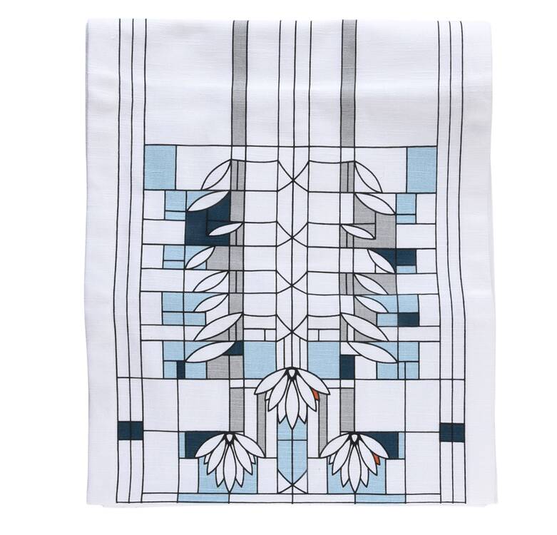 Frank Lloyd Wright 14" X 72" Cloth Table Runner