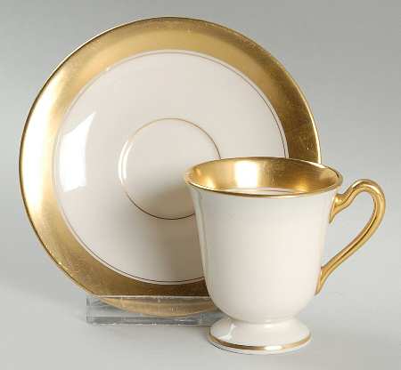 86 1-2 Footed Demitasse Cup & Saucer Set