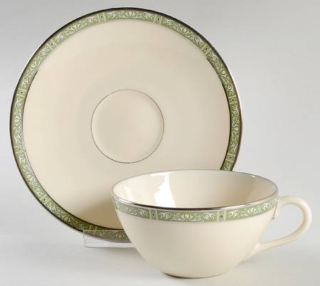 Adrienne Flat Cup & Saucer Set