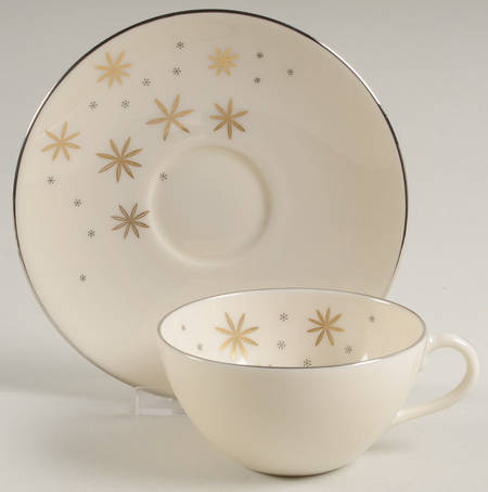 Alaris Flat Cup & Saucer Set