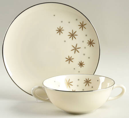 Alaris Flat Cream Soup Bowl & Dessert Plate/Saucer Set