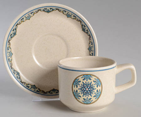 Alhambra Flat Cup & Saucer Set
