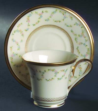 Amanda Footed Demitasse Cup & Saucer Set