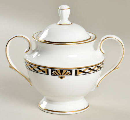 American Deco Sugar Bowl & Lid