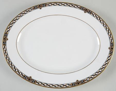 American Deco 13" Oval Serving Platter
