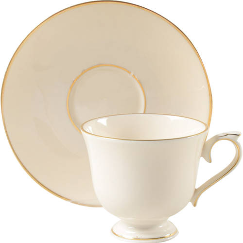 Ambassador Gold Footed Demitasse Cup & Saucer Set