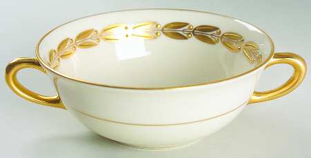 Antoinette Ivory Flat Cream Soup Bowl
