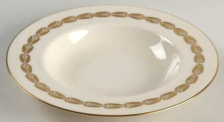 Antoinette Ivory Rim Soup Bowl by Lenox