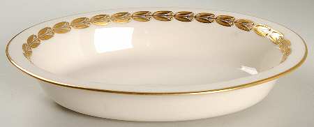 Antoinette Ivory 9" Oval Vegetable Bowl