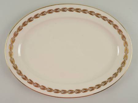 Antoinette Ivory 13" Oval Serving Platter