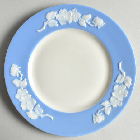 Apple Blossom Blue Salad Plate
