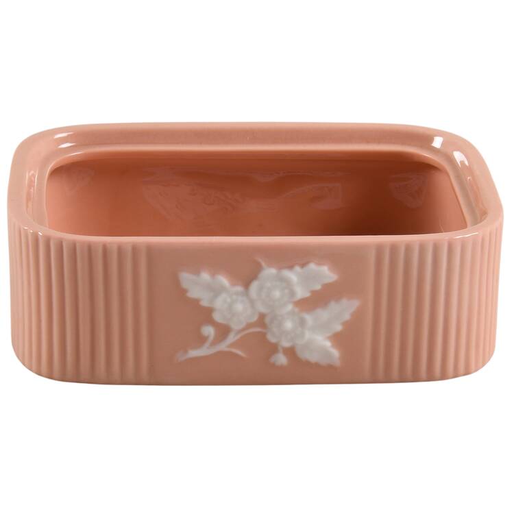 Apple Blossom Coral Cigarette Box No Lid