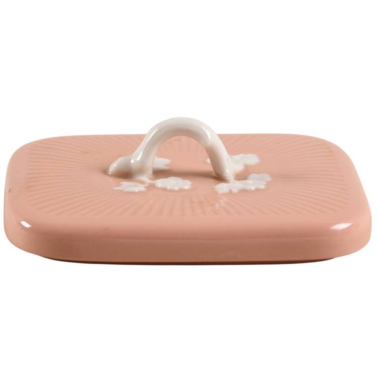 Apple Blossom Coral Lid for Cigarette Box