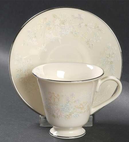 April Footed Demitasse Cup & Saucer Set