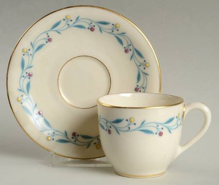 Arcadia Flat Demitasse Cup & Saucer Set