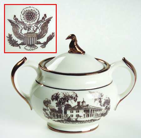 Architect's Tea Service Sugar Bowl & Lid