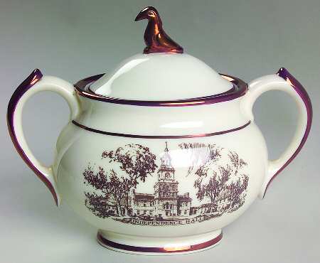 Architect's Tea Service Sugar Bowl & Lid