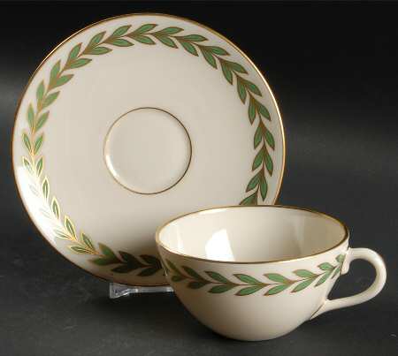 Athenia (Coupe Shape) Flat Cup & Saucer Set