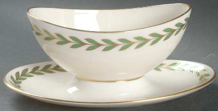 Athenia (Coupe Shape) Gravy Boat with Attached Underplate