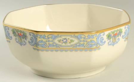Autumn (Newer, Gold Backstamp) 7" Octagonal Vegetable Bowl