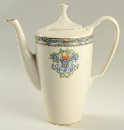Autumn (Newer, Gold Backstamp) Coffee Pot & Lid