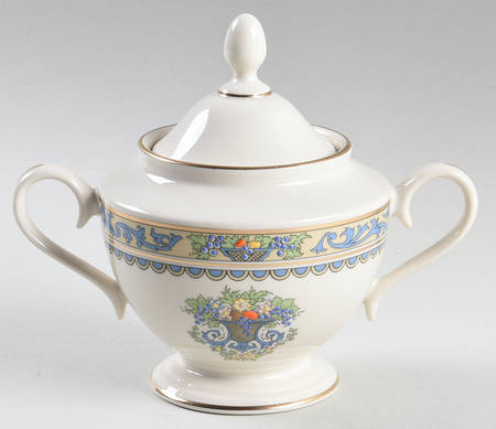 Autumn (Newer, Gold Backstamp) 1999 Shape Sugar Bowl & Lid