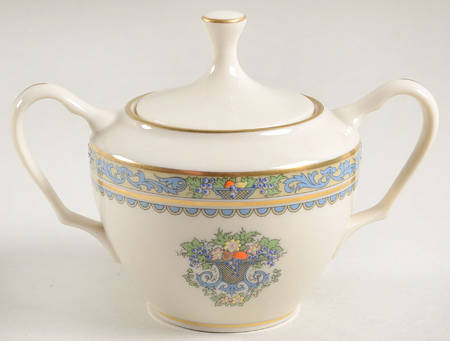 Autumn (Newer, Gold Backstamp) Sugar Bowl & Lid