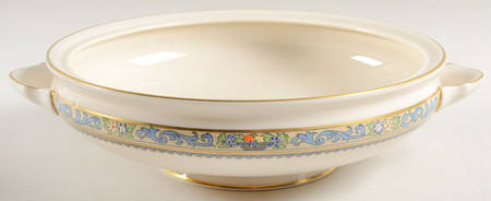 Autumn (Newer, Gold Backstamp) Round Vegetable No Lid