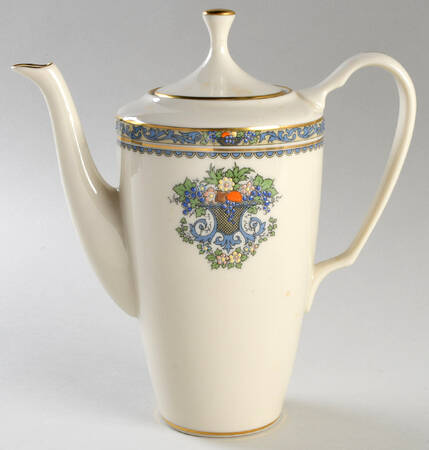 Autumn (Newer, Gold Backstamp) Coffee Pot & Lid