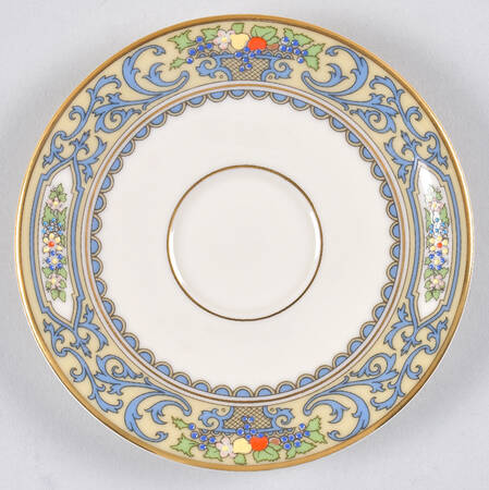 Autumn (Newer, Gold Backstamp) Saucer for Flat Demitasse Cup