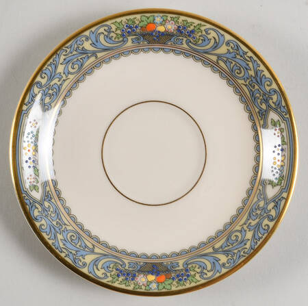 Autumn (Newer, Gold Backstamp) Saucer for Footed Cup
