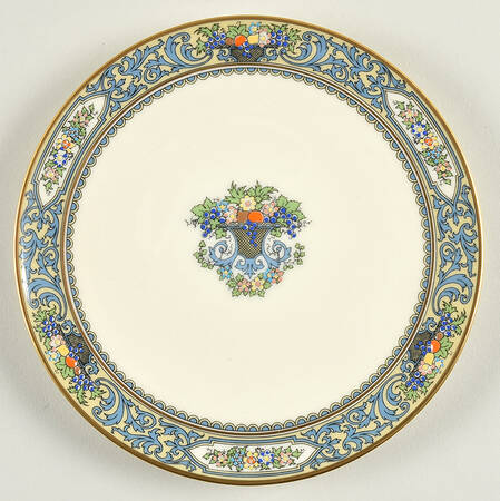 Autumn (Newer, Gold Backstamp) Dessert Plate/Cream Soup Saucer for Flat Bowl