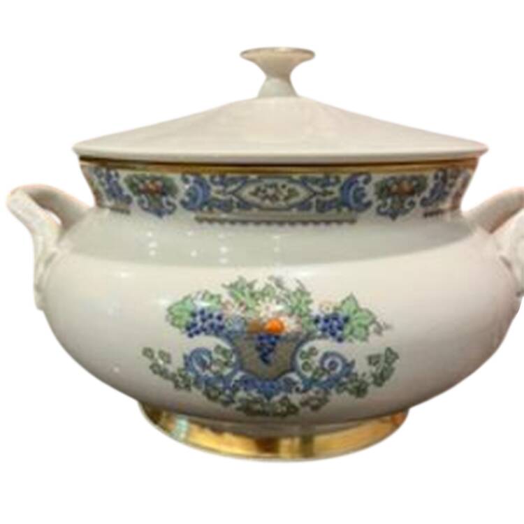 Autumn (Newer, Gold Backstamp) Tureen No Lid