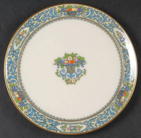 Autumn (Newer, Gold Backstamp) Dessert Plate/Cream Soup Saucer for Flat Bowl