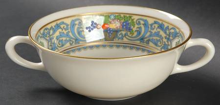 Autumn (Newer, Gold Backstamp) Flat Cream Soup Bowl