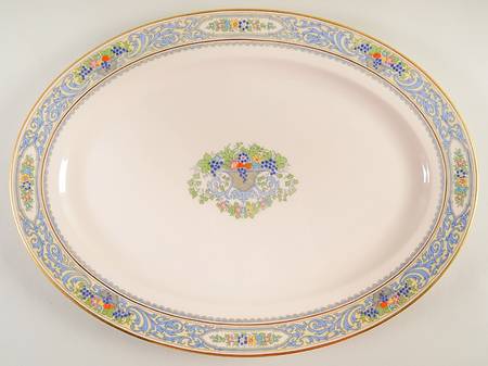 Autumn (Newer, Gold Backstamp) 18" Oval Serving Platter