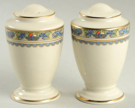 Autumn (Newer, Gold Backstamp) 99 Shape Salt & Pepper Set