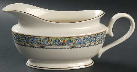 Autumn (Newer, Gold Backstamp) 1999 Shape Gravy Boat