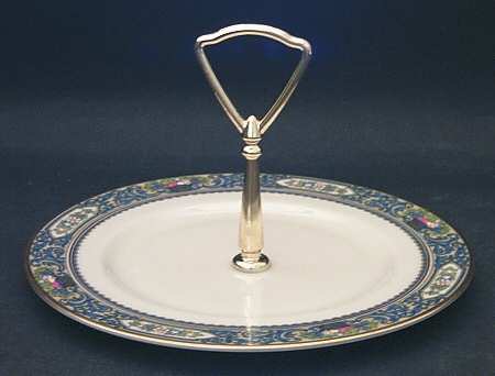 Autumn (Newer, Gold Backstamp) Round Serving Plate with Handle (SP)