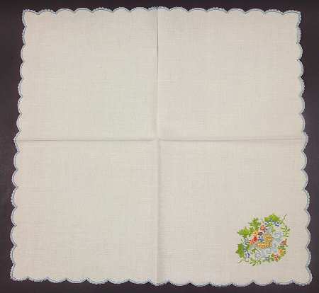 Autumn (Newer, Gold Backstamp) Linen Napkin