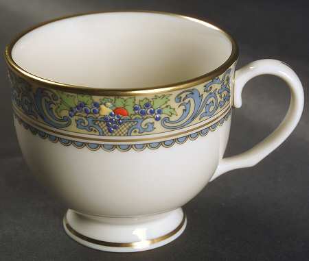 Autumn (Newer, Gold Backstamp) Footed Cup