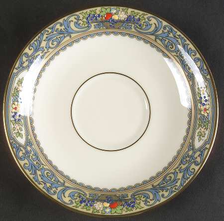 Autumn (Newer, Gold Backstamp) Saucer for Footed Cup
