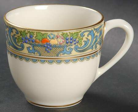 Autumn (Newer, Gold Backstamp) Flat Demitasse Cup