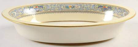 The Autumn (Black Or Green Stamp) 9" Oval Vegetable Bowl
