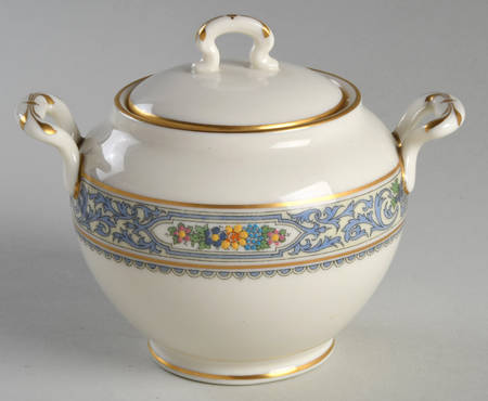 The Autumn (Black Or Green Stamp) Shape 1670 Sugar Bowl & Lid