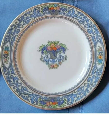 The Autumn (Black Or Green Stamp) Small Bread & Butter Plate