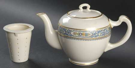 The Autumn (Black Or Green Stamp) Shape 522 Teapot & Lid with Infuser